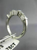 ESTATE .75CT DIAMOND 14KT WHITE GOLD 3D CLASSIC WEDDING ANNIVERSARY RING #18914