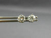 ESTATE .78CT DIAMOND 14K WHITE GOLD CLASSIC 3 PRONG MARTINI STUD EARRINGS #26372