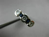 ESTATE .85CT DIAMOND & SAPPHIRE 14KT WHITE GOLD 3D SEMI BEZEL ANNIVERSARY RING