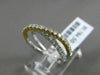 ESTATE .74CT DIAMOND 18KT WHITE & YELLOW GOLD CLASSIC SEMI ETERNITY X LOVE RING