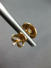LARGE 1.29CT WHITE & FANCY YELLOW DIAMOND 18KT ROSE GOLD 3D HALO STUD EARRINGS
