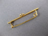 ANTIQUE CLASSIC 14KT YELLOW GOLD 3D FILIGREE BAR CHARM BABY PIN #27403