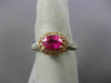 WIDE 1.50CT DIAMOND & AAA PINK SAPPHIRE 14K WHITE & ROSE GOLD 3D ENGAGEMENT RING