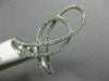 ESTATE LARGE .37CT DIAMOND 14KT WHITE GOLD 3D INFINITY LOVE KNOT LOVE FUN RING