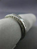 ESTATE .99CT ROUND & PRINCESS DIAMOND 14K WHITE GOLD 3D WEDDING ANNIVERSARY RING