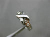 ESTATE WIDE .32CT ROUND DIAMOND 14KT WHITE GOLD X & O DESIGN LOVE RING #17451