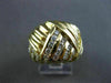 ESTATE LARGE 1.23CT ROUND DIAMOND 18KT YELLOW GOLD PYRAMID COCKTAIL RING #6349