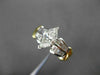 ESTATE WIDE 1.52CT MARQUISE DIAMOND PLATINUM & 18KT GOLD ENGAGEMENT RING #21646