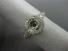 ESTATE .78CT DIAMOND ROUND 14KT WHITE GOLD 3D HALO SEMI MOUNT ENGAGMENT RING