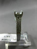 ESTATE .68CT DIAMOND 14KT WHITE GOLD 3D ROUND SEMI MOUNT ENGAGEMENT RING #2004