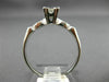 ANTIQUE .62CT ROUND DIAMOND PLATINUM 3D FILIGREE FISHTAIL ENGAGEMENT RING #22181