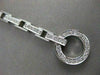 ESTATE 1.00CTW DIAMOND 14KT WHITE GOLD OPEN CIRCLE LINE BRACELET 7" INCH #20996