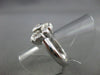 ESTATE LARGE .86CTW 14KT WHITE GOLD 12MM FLOWER ENGAGEMENT COCKTAIL RING #XXX