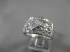 ESTATE LARGE 1.0CT DIAMOND 18K WHITE GOLD PRINCESS CUT OPEN FILIGREE RING #20460