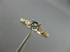 ESTATE .20CT DIAMOND 14KT WHITE & ROSE GOLD OPEN FILIGREE FLOWER ENGAGEMENT RING
