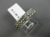 ESTATE .80CT ROUND DIAMOND 14KT WHITE GOLD 2 ROW SHARED PRONG ANNIVERSARY RING