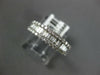 .45CT DIAMOND 14KT WHITE GOLD 3D ROUND & BAGUETTE 3 ROW WEDDING ANNIVERSARY RING