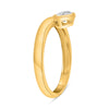.40CT DIAMOND 14KT YELLOW GOLD 3D OVAL CLASSIC SOLITAIRE BEZEL LOVE RING