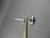 ESTATE 2.80CT DIAMOND & AAA SAPPHIRE 14KT WHITE GOLD 3D ROUND HALO STUD EARRINGS