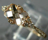 ESTATE 1.08CT DIAMOND & AAA MORGANITE 14KT ROSE GOLD SEMI ETERNITY CLUSTER RING