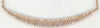 .56CT DIAMOND 14KT ROSE GOLD CLASSIC MULTI ROW PAVE V SHAPE SMILEY FACE NECKLACE