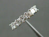 ESTATE .91CT DIAMOND 14KT WHITE GOLD 3D 7 STONE WEDDING ANNIVERSARY RING #19485