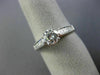 ESTATE .90CT DIAMOND 14KT WHITE GOLD 3D FILIGREE CLASSIC ENGAGEMENT RING #22179