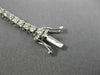 ESTATE 5.10CT ROUND DIAMOND 14K WHITE GOLD 3D DOUBLE SAFETY LOVE TENNIS BRACELET
