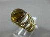 ESTATE WIDE 5.61CT DIAMOND & AAA SMOKEY TOPAZ 14KT WHITE GOLD 3D ZEBRA RING