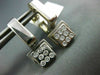 ESTATE .45CT DIAMOND 14KT WHITE GOLD SQUARE ETOILE HANGING HUGGIE EARRINGS #709