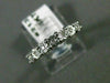 ESTATE .07CT DIAMOND 14K WHITE GOLD 3D CLASSIC 7 STONE ANNIVERSARY RING #21358