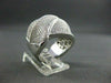ESTATE WIDE 2.31CT DIAMOND 14KT WHITE GOLD LARGE WAVE FUN RING ONE OF A KIND!!