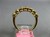ESTATE .96CT WHITE & FANCY YELLOW DIAMOND 18KT YELLOW GOLD HALO ANNIVERSARY RING