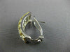 ESTATE WIDE 5.22CT WHITE & FANCY YELLOW DIAMOND 18KT 2 TONE GOLD 3 ROW EARRINGS