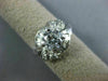 ANTIQUE WIDE 1.59CT DIAMOND PLATINUM 3D ROUND & BAGUETTE ENGAGEMENT RING #26657