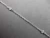 ESTATE .80CT DIAMOND 14KT WHITE GOLD 3D FLOWER BY THE YARD LOVE NECKLACE #27835