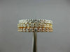ESTATE WIDE 2.7CT DIAMOND 14K TRI COLOR GOLD ETERNITY STACKABLE ANNIVERSARY RING