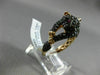 ESTATE 1.37CT ORANGE SAPPHIRE & RUBY 18KT ROSE GOLD 3D HAPPY BABY TIGER FUN RING