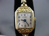 ANTIQUE 14KT GOLD FILLED OCTAGON CANTERBURY FLORAL DESIGN WATCH AMAZING! #22615