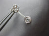 ANTIQUE .64CT DIAMOND 18KT WHITE GOLD CLASSIC SOLITAIRE HANGING EARRINGS #11366