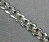 ESTATE LONG 14KT WHITE GOLD 3D CLASSIC CUBAN ANKLE BRACELET #23648