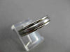 ESTATE 14K WHITE GOLD CLASSIC MATTE & SHINY WEDDING ANNIVERSARY BAND RING #23145