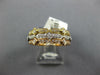 ESTATE .30CT DIAMOND 18KT TRI COLOR GOLD 3D FILIGREE MILGRAIN STACKABLE FUN RING