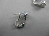 ESTATE .36CTW DIAMOND FLOWER CLUSTER 18KT WHITE GOLD HUGGIE POST EARRINGS #21306