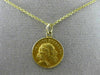 ANTIQUE 14KT YELLOW GOLD HANDCRAFTED SAINT JUDE THADDEUS PENDANT & CHAIN #24987