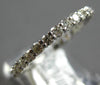 ESTATE .39CT DIAMOND 14K WHITE GOLD CLASSIC ROUND 2.5MM WEDDING ANNIVERSARY RING