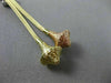 ESTATE .15CT DIAMOND 14KT WHITE YELLOW & ROSE GOLD 3D MESH STAR LARIAT NECKLACE