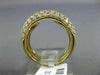 ESTATE 1.53CT DIAMOND 18KT YELLOW GOLD 3D SEMI ETERNITY WEDDING ANNIVERSARY RING