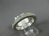 ANTIQUE .64CT DIAMOND 14KT WHITE GOLD 3D FILIGREE MILGRAIN ETERNITY RING #20463