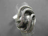 ESTATE MASSIVE 1.08CT DIAMOND 18KT WHITE GOLD 3D MULTI ROW COCKTAIL FUN RING